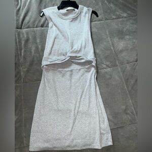 Sweatshirt Dress with Cut-out